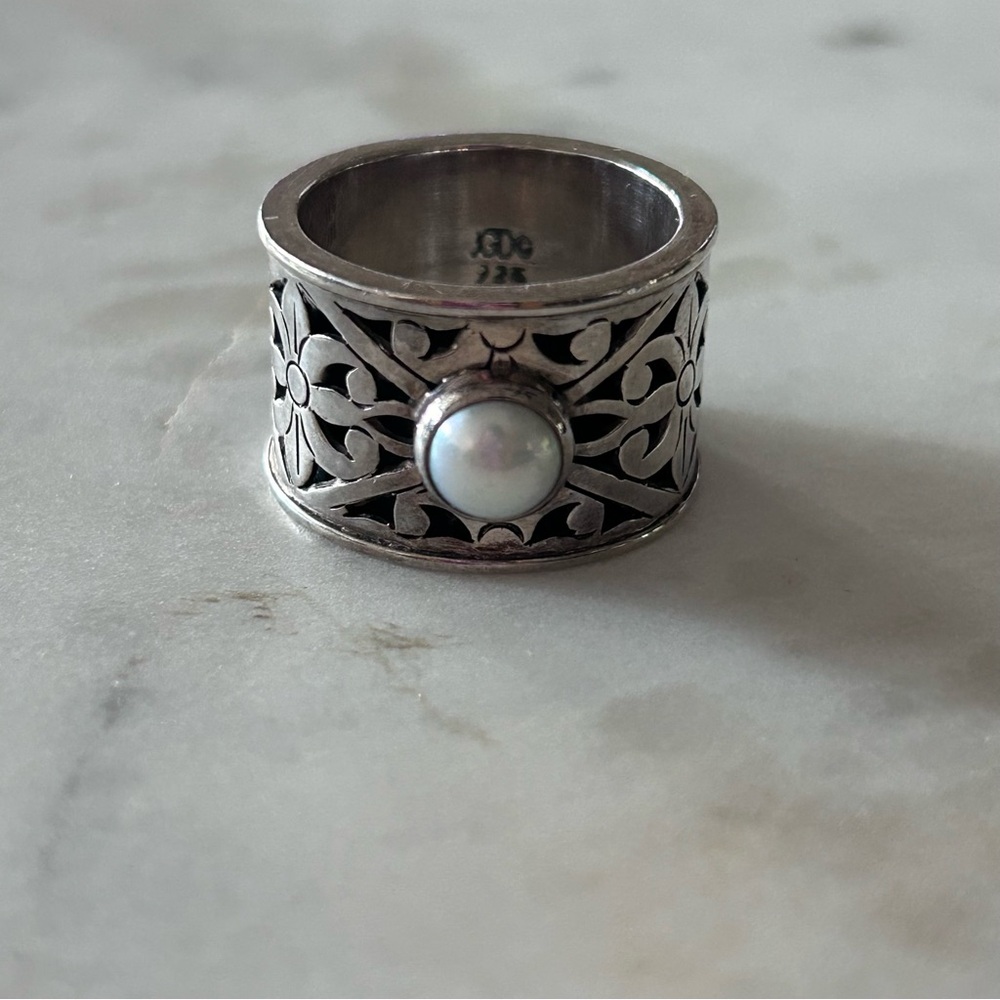 Janice Girardi Sterling Silver Pearl Ring